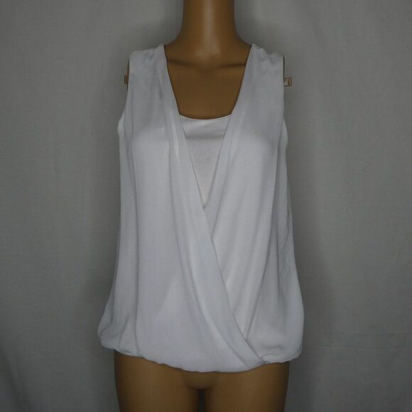 Katherine Barclay Montreal Wrap Draped Blouse Top - Picture 1 of 9